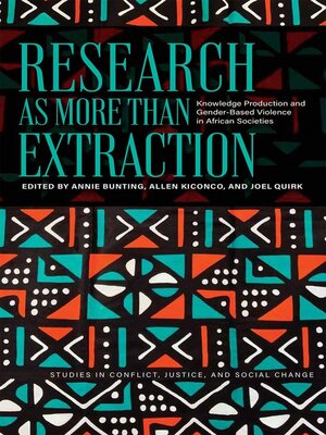 cover image of Research as More Than Extraction